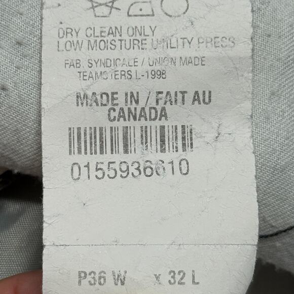 Polo Ralph Lauren Dress Pants Mens 36X32 Gray Wool Pleated Cuffed Actual 36X31 - Picture 7 of 9